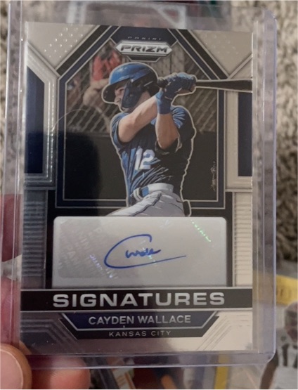 2023 Panini Prizm Signatures #SIG-CW Cayden Wallace — front