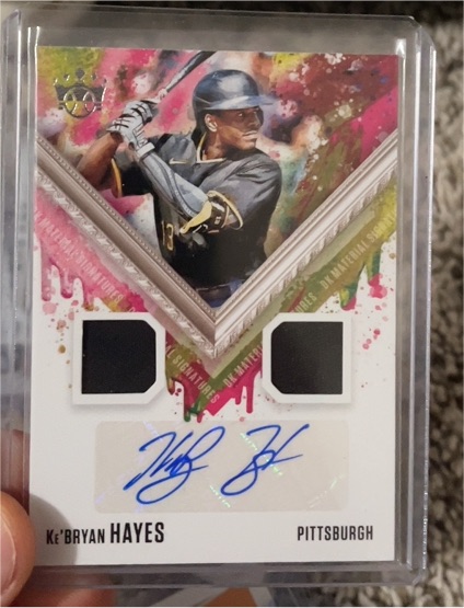 2021 Panini Diamond Kings #DKMS-KH Ke'Bryan Hayes DK Material Signatures — front