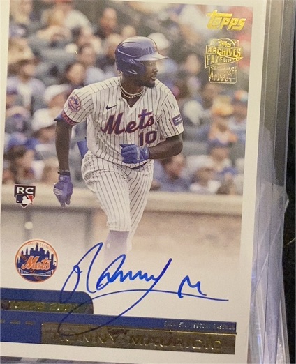 2024 Topps Archives - 2000 Fan Favorites Autographs #00FF-RM Ronny Mauricio — front