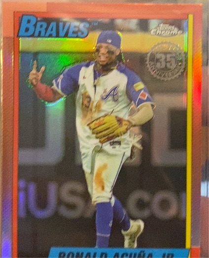 2025 Topps Chrome 1990 Topps #90CB-2 Ronald Acuna Jr. — front