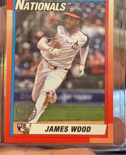 2025 Topps Series 2 1990 Topps #90B2-47 James Wood — front