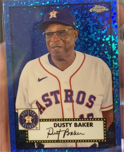 2021 Topps Chrome Platinum Anniversary #583 Dusty Baker — front