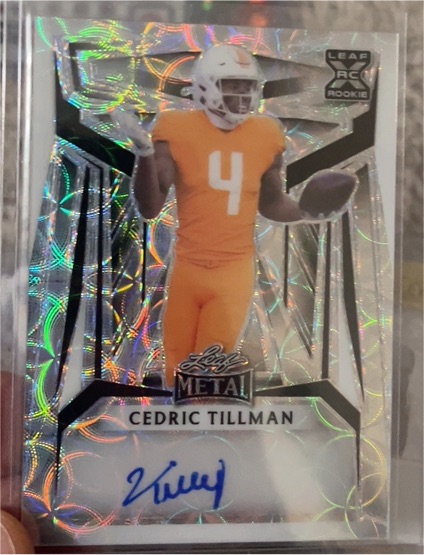 2023 Leaf Metal Draft #BA-CT2 Cedric Tillman — front