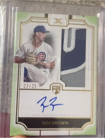 2023 Topps Tier One #22/25 Ben Brown — front
