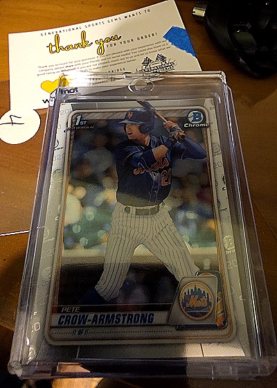 2020 Bowman Draft Chrome #BD-72 Pete Crow-Armstrong — front
