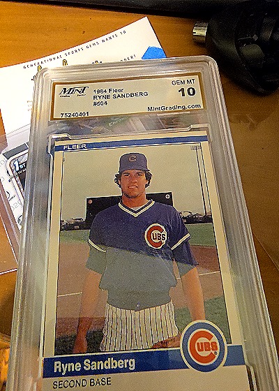 1984 Fleer #504 Ryne Sandberg — front