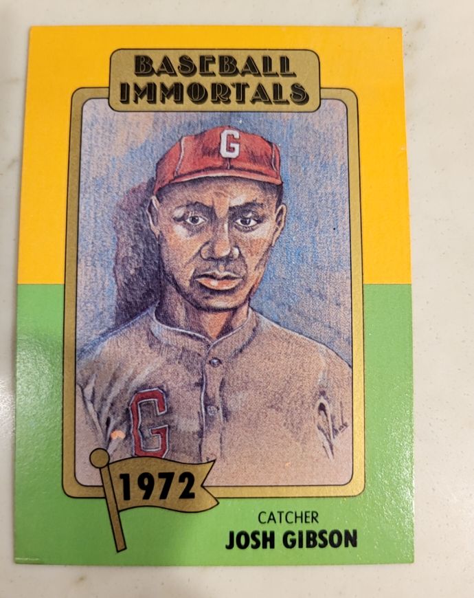 1980 SSPC Baseball Immortals #128 Josh Gibson — front