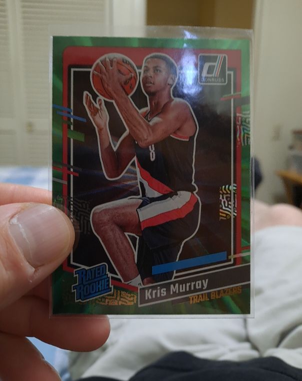 2023-24 Donruss #203 Kris Murray Rated Rookie Green Laser — front