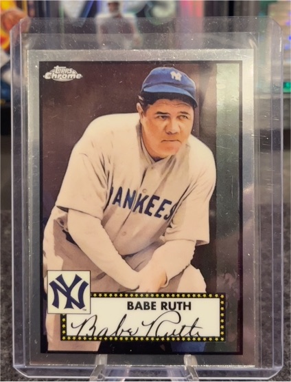 2021 Topps Chrome Platinum Anniversary #615 Babe Ruth — front