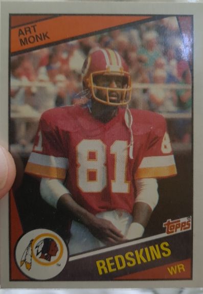 1984 Topps #384 Art Monk Washington Redskins — front