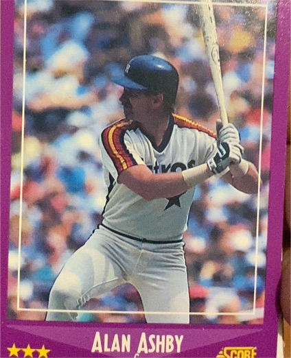1988 Score #73 Alan Ashby Houston Astros — front