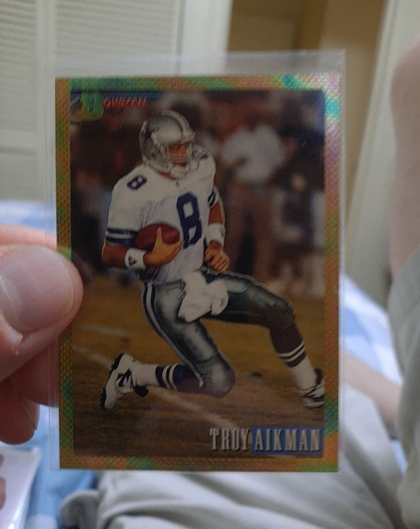 1993 Bowman #1 Troy Aikman — front