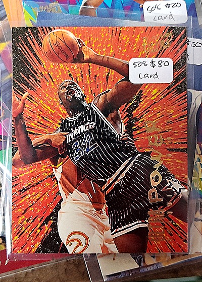 1994-95 Fleer Ultra #8 Shaquille O'Neal Power Insert Orlando Magic — front