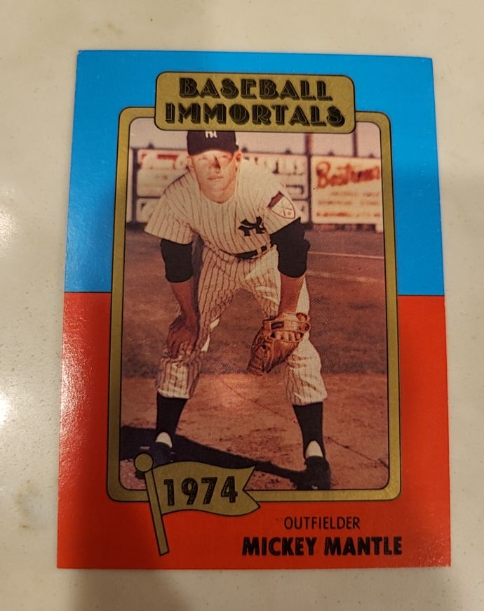 1980 Topps Baseball Immortals #145 Mickey Mantle — front