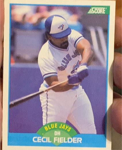 1989 Score #120 Cecil Fielder — front