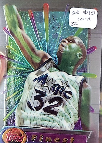1994-95 Topps Finest #32 Shaquille O'Neal — front