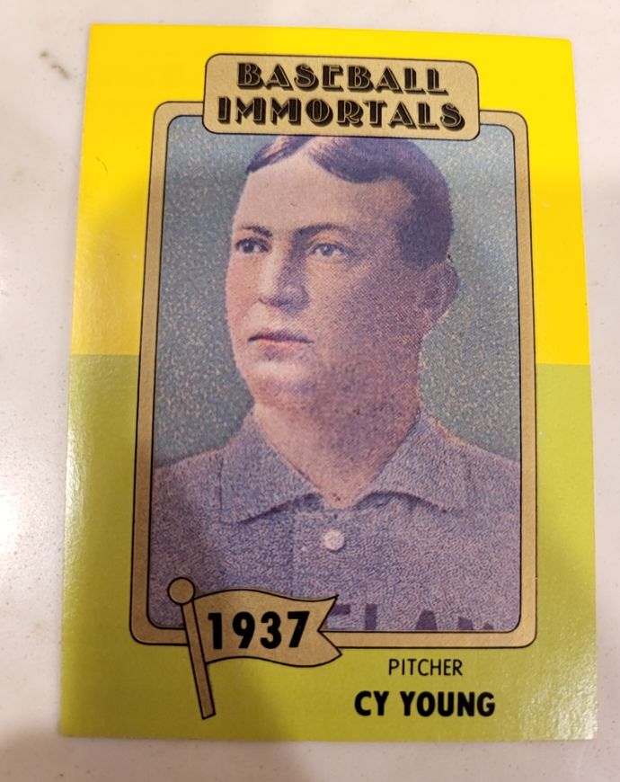 1980 SSPC Baseball Immortals 1st Printing #13 Cy Young — front