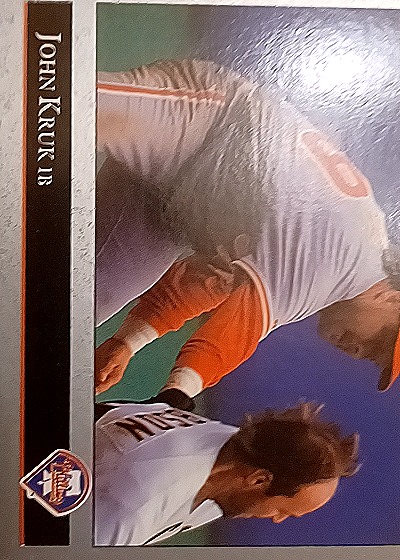 1992 Leaf #1 John Kruk Jr — front