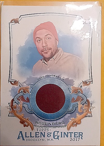 2017 Topps Allen & Ginter Relics #FSRA-PR Peter Rosenberg — front