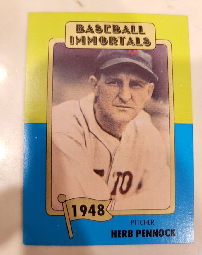 1980 SSPC Baseball Immortals #54 Herb Pennock — front