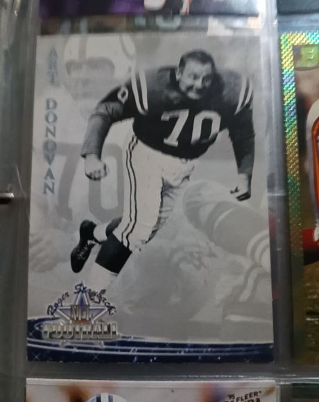 1994 Ted Williams Card Company Roger Staubach's NFL Football #4 Art Donovan — front