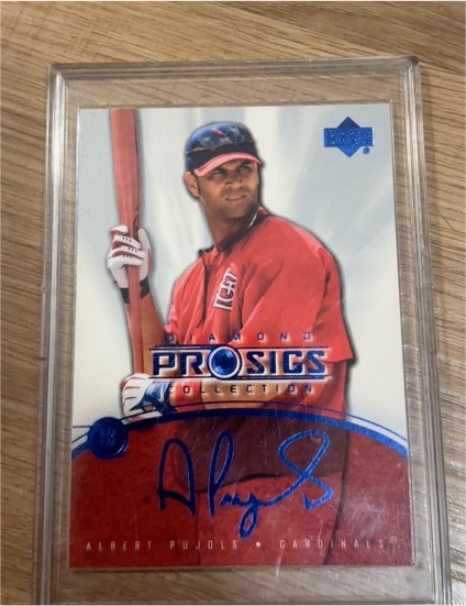 2004 Upper Deck Diamond Collection Pro Sigs #18 Albert Pujols — front