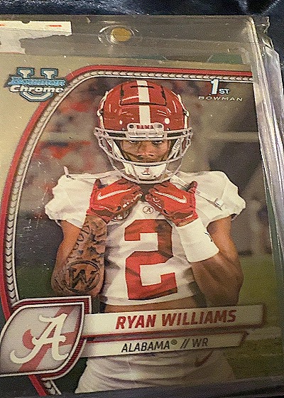 2024 Bowman University Chrome #53 Ryan Williams — front