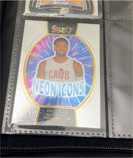 2024-25 Panini Select #8 Donovan Mitchell Neon Icons — front