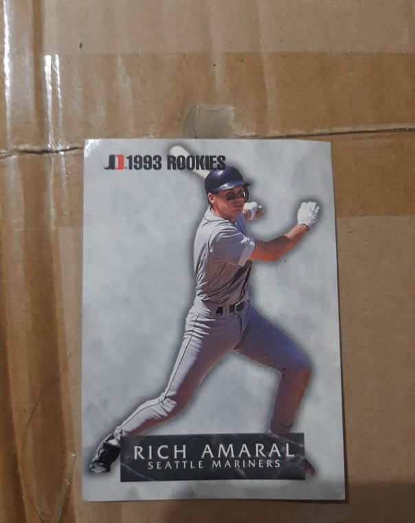 1993 Jimmy Dean Rookies #1 Rich Amaral — front