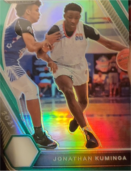 2021-22 Panini Prizm Draft Picks #5 Jonathan Kuminga — front