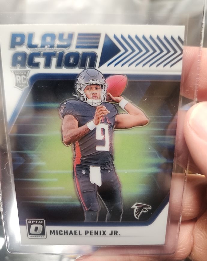 2024 Panini Donruss Optic #4 Michael Penix Jr. Play Action Rookie Atlanta Falcons — front