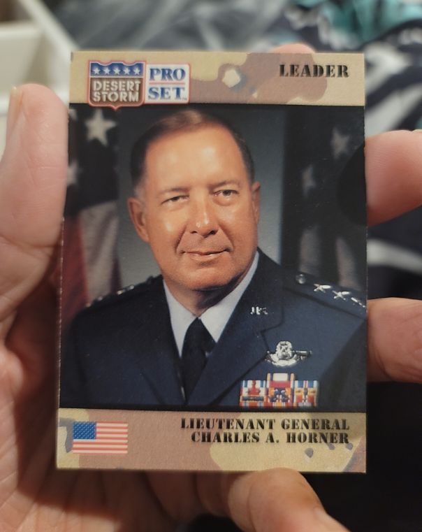 1991 Pro Set Desert Storm Leader #83 Lieutenant General Charles A. Horner — front