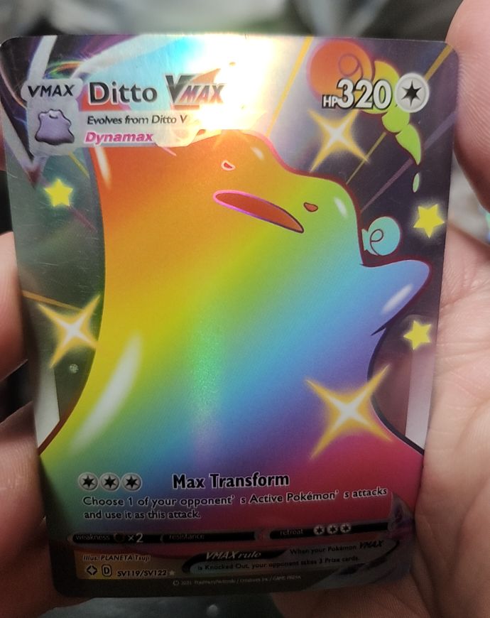2021 Pokémon TCG Shining Fates #SV119 Ditto VMAX — front