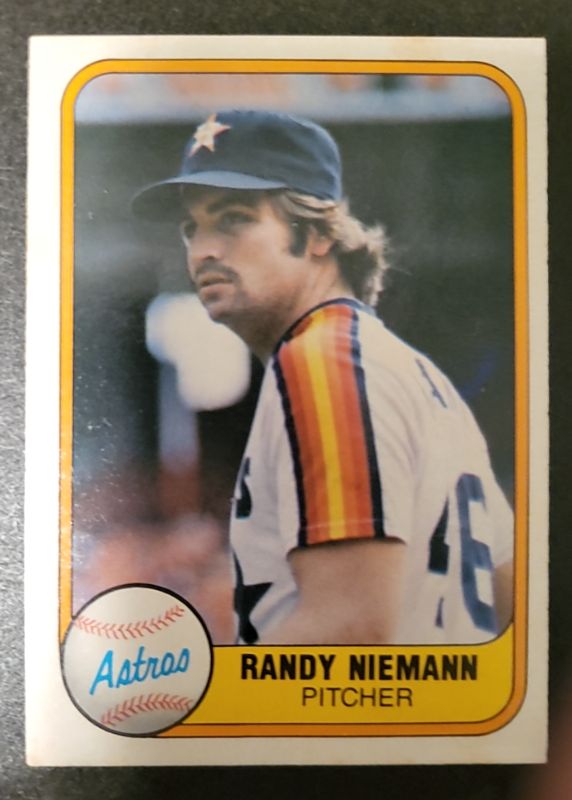 1981 Fleer #77 Randy Niemann Houston Astros — front
