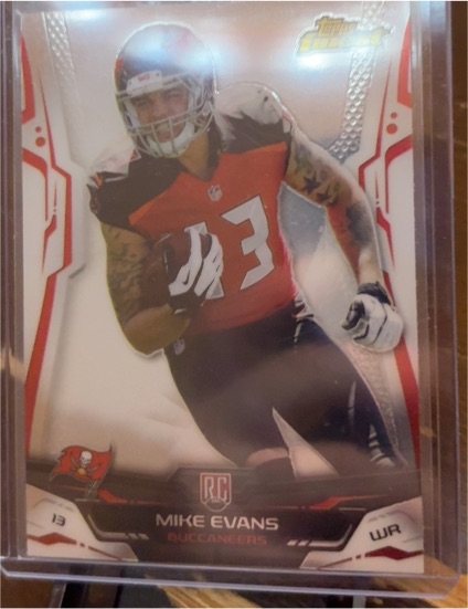 2014 Topps Finest #146 Mike Evans — front