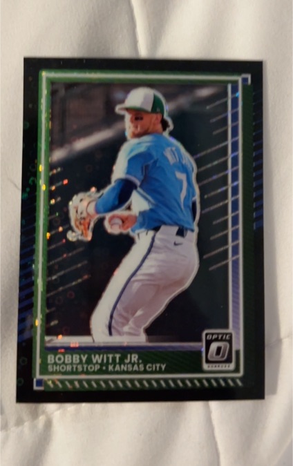2025 Panini Donruss Optic #27 Bobby Witt Jr. Kansas City Royals — front