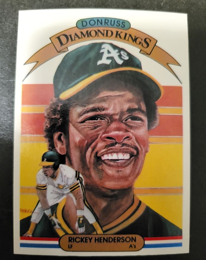 1982 Donruss Diamond Kings #11 Rickey Henderson — front