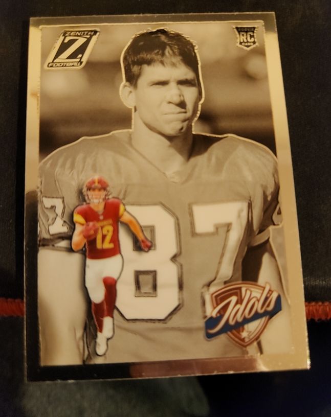 2024 Panini Zenith #14 Ed McCaffrey / Luke McCaffrey Idols — front