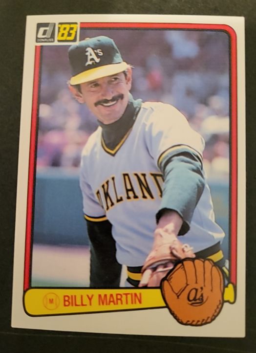 1983 Donruss #575 Billy Martin Oakland Athletics — front