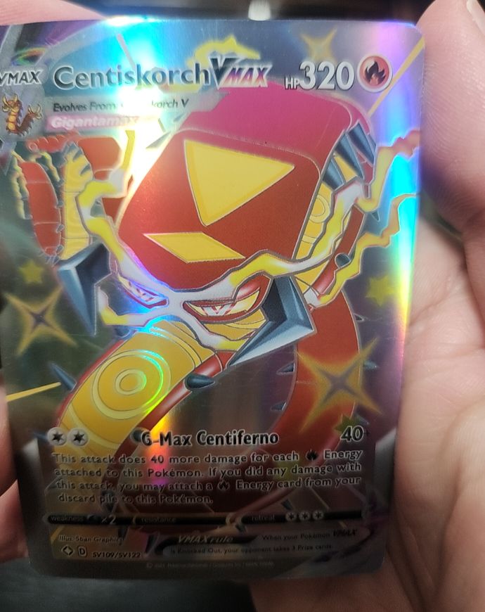 2020 Pokémon TCG Shining Fates #SV109 Centiskorch VMAX — front