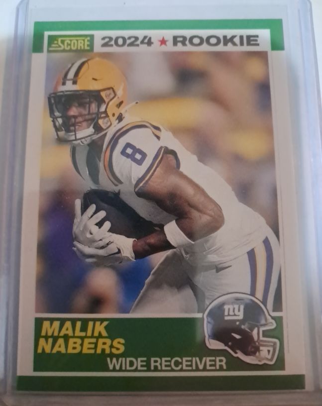 2024 Panini Score 35th Anniversary Rookie #5 Malik Nabers — front