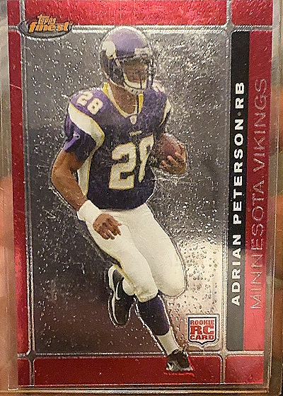 2007 Topps Finest #112 Adrian Peterson — front