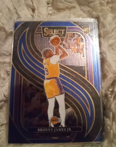 2024-25 Panini Select Premier Level Blue #179 Bronny James Jr. — front