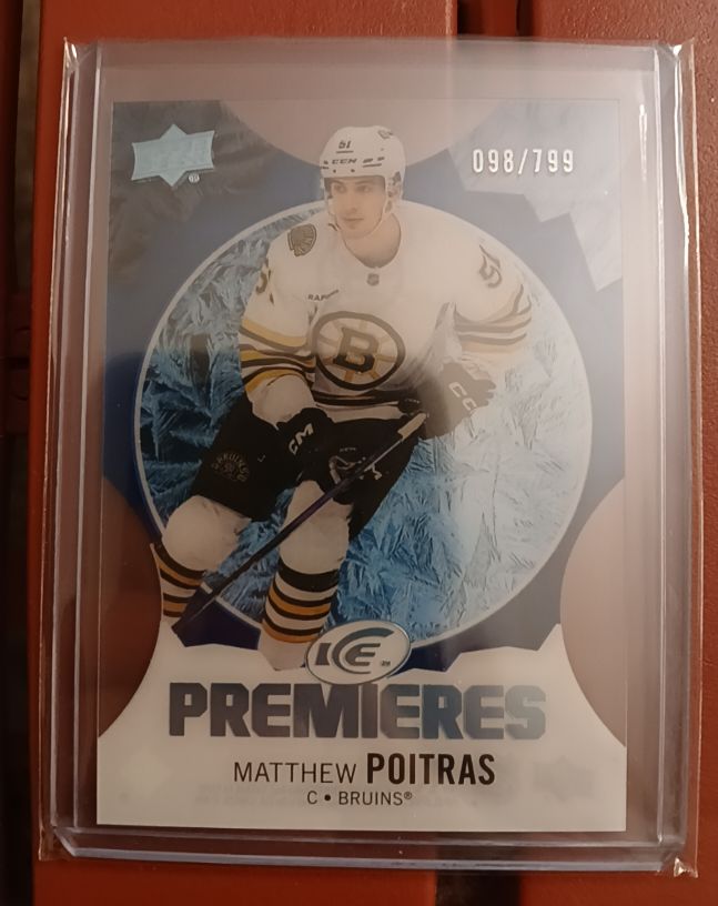 2023-24 Upper Deck Ice Premieres #098 Matthew Poitras — front