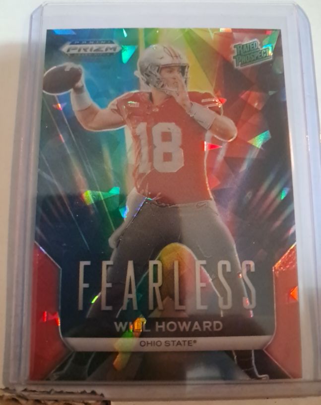 2024 Panini Prizm Draft Picks #F-WH Will Howard Fearless — front