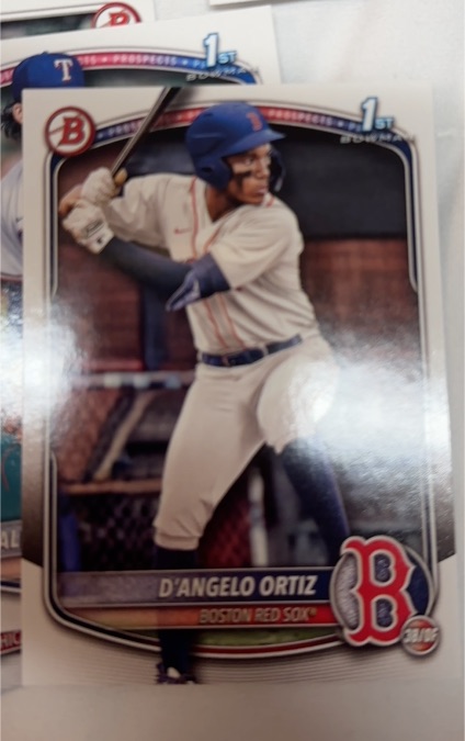 2025 Bowman #BP-61 D'Angelo Ortiz — front