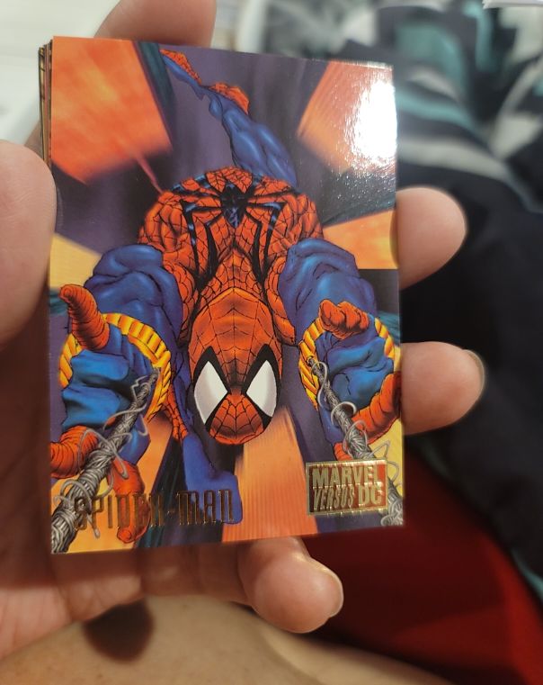 1995 Fleer/SkyBox Marvel Versus DC #11 Spider-Man — front