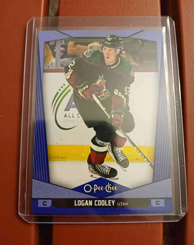 2024-25 O-Pee-Chee Blue #439 Logan Cooley — front