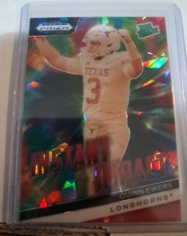 2024 Panini Prizm Draft Picks Instant Impact #II-QE Quinn Ewers — front