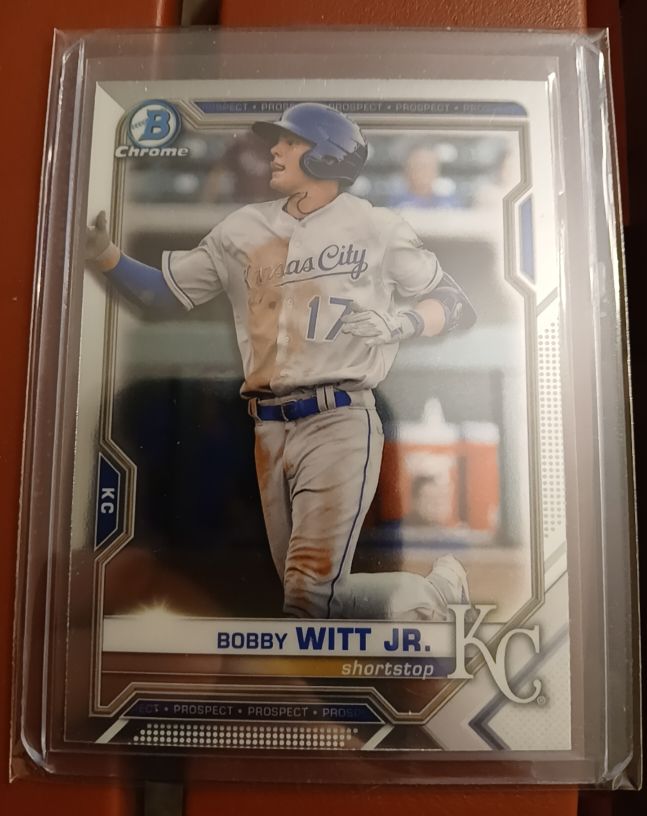 2021 Bowman Chrome Prospects #BCP-1 Bobby Witt Jr. — front